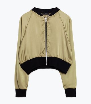 Zara + Short Bomber Jacket