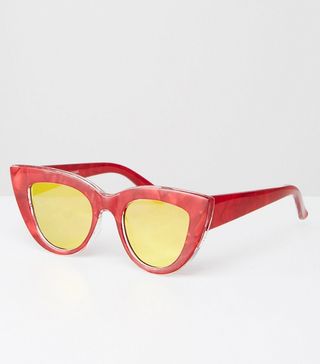 ASOS + Flat Top Cat Eye Sunglasses