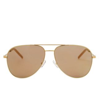 Saint Laurent + Classic Aviator Sunglasses Gold-Toned