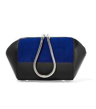 Alexander Wang + Chastity Suede and Leather Cosmetics Case