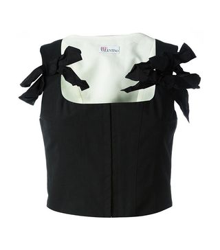 Red Valentino + Lace-Up Back Bodice