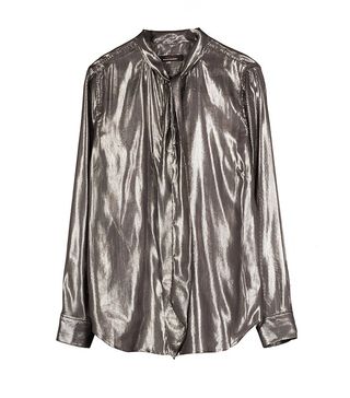 Kate Moss for Equipment + Slim Signature Lurex Blend Shirt