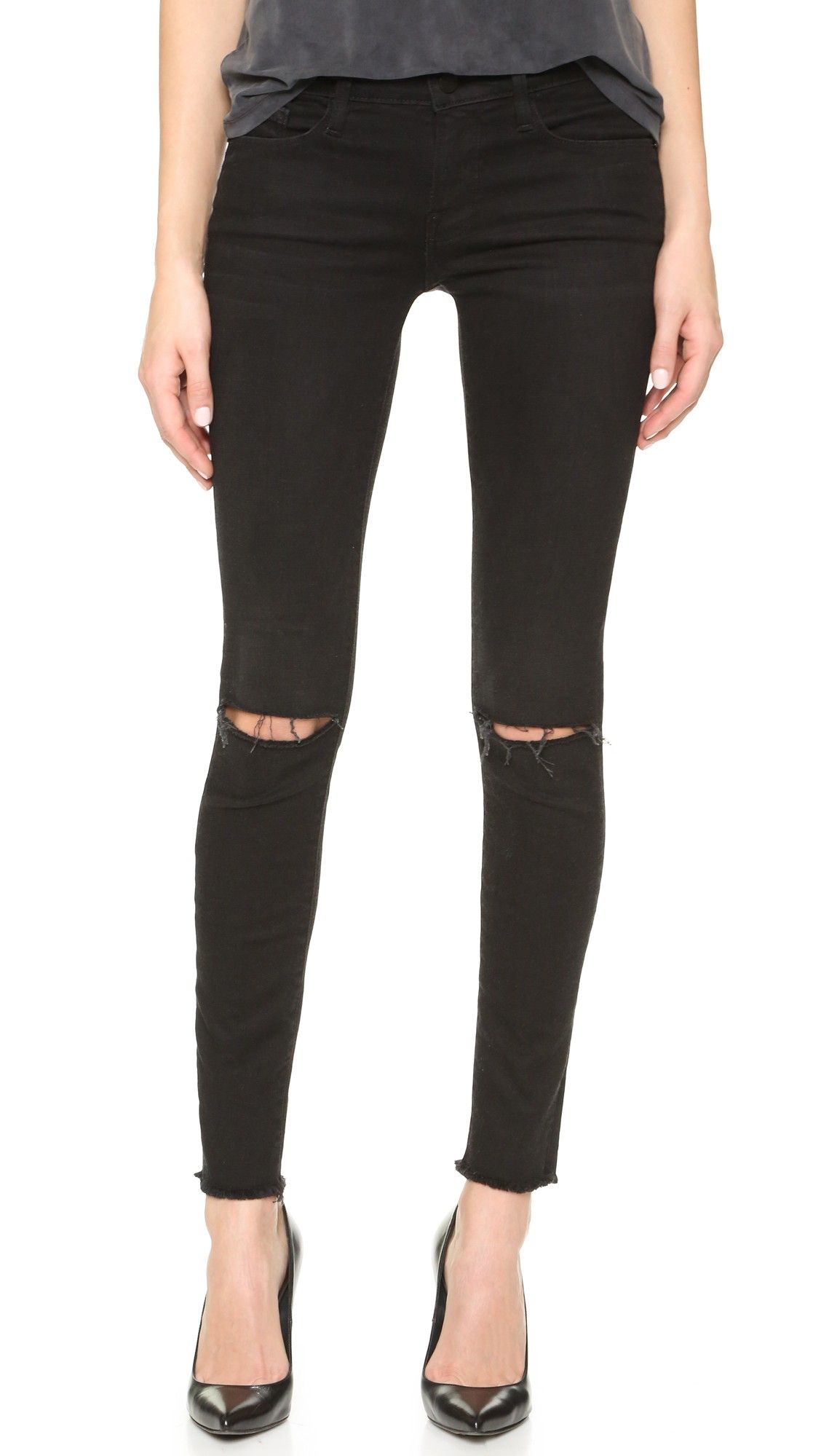 A DIY Hack to Stop Holes in Your Jeans From Ripping Further Who What Wear