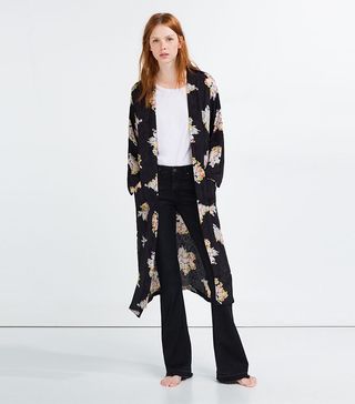 Zara + Jacquard Print Kimono