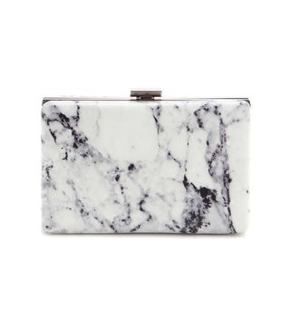 Balenciaga + Printed Leather Box Clutch