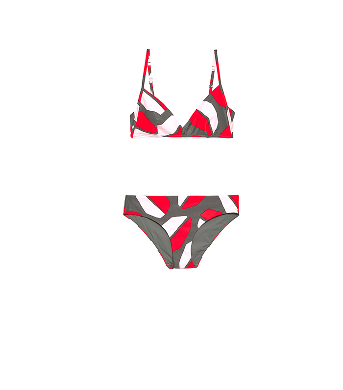 COS + Printed Bikini Top