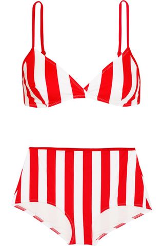 Solid and Striped + The Brigitte Striped Bikini