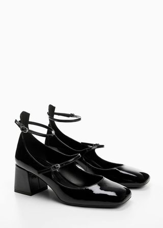 Mango + Patent Leather Buckled Shoes