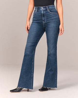 Abercrombie & Fitch + Curve Love Ultra High Rise Flare Jeans