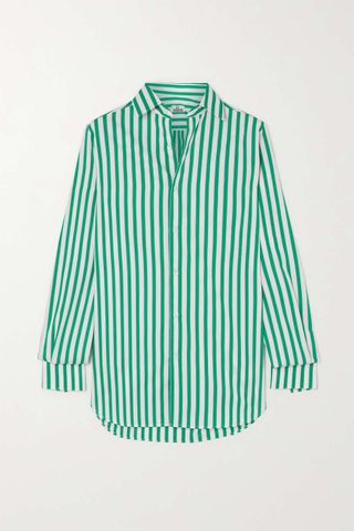 Sebline + Striped Cotton-Poplin Shirt