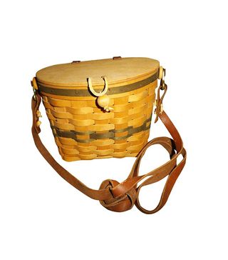 Vintage + Handmade Shoulder Basket Purse