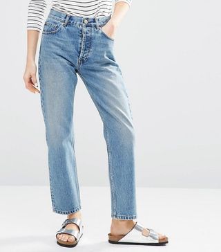 ASOS + Authentic Straight Leg In Oxford Wash