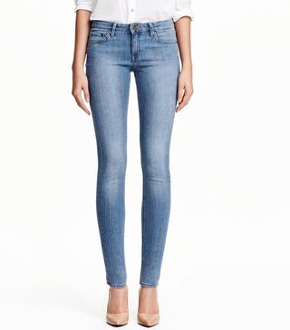 H&M + Super Skinny Low Jeans