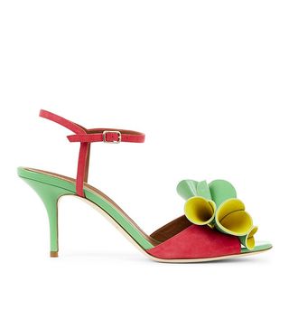 Malone Souliers + Mint Leather Thelma Bow Sandals