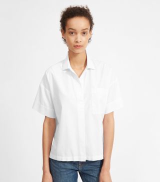 Everlane + Cotton Short-Sleeve Popover Shirt