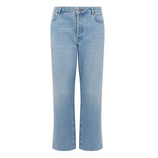 Warehouse + Straight Mid Rise Jeans