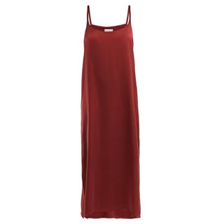 Asceno + Sandwashed-Silk Slip Dress