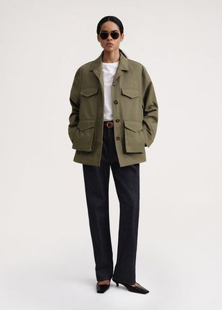 Toteme + Army Jacket Khaki Green