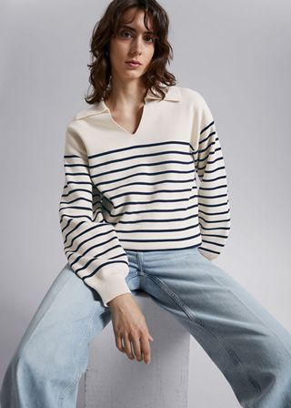 & Other Stories + Relaxed Collared Sweater