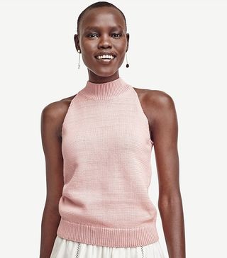 Ann Taylor + Knit Halter Top