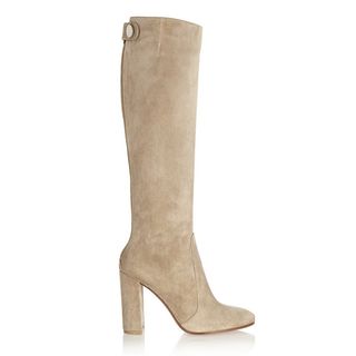 Gianvito Rossi + Suede Knee High Boots