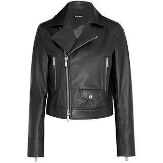 DKNY + Leather Biker Jacket