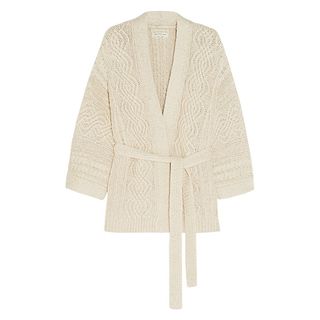 Etoile Isabel Marant + Floyd Cable Knit Cotton Blend Cardigan