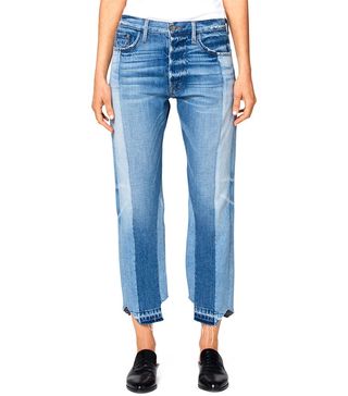 Frame + Remade Uneven Hem Jeans