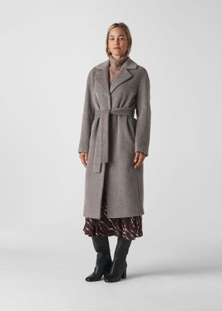 Whistles + Darcey Drawn Belted Wrap Coat