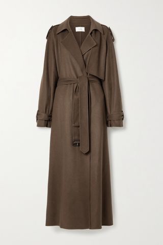 The Row + Yeli Belted Cashmere and Silk-Blend Trench Coat