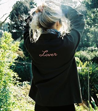 Olive and frank + Lover Embroidered Army Jacket