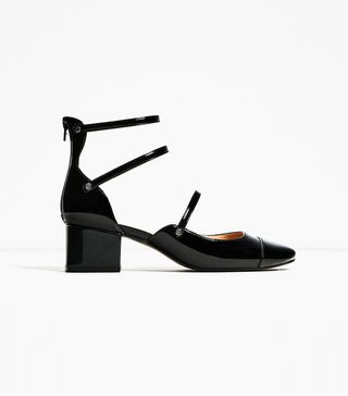 Zara + Mid Heel Shoes With Straps