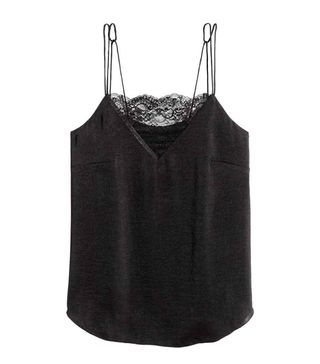 H&M + Satin Strappy Top