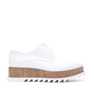 Jil Sander + Leather Creepers in Bianco