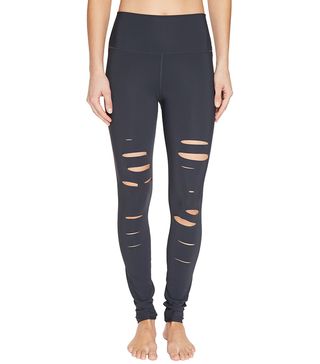 Alo + Ripped Warrior Leggings in Anthracite