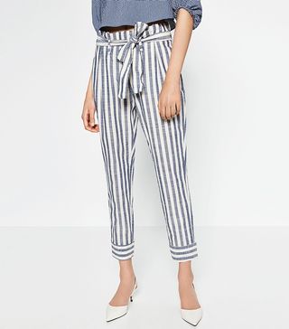 Zara + Striped Trousers