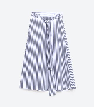 Zara + Studio Striped Skirt
