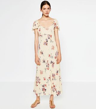 Zara + Printed Studio Dress