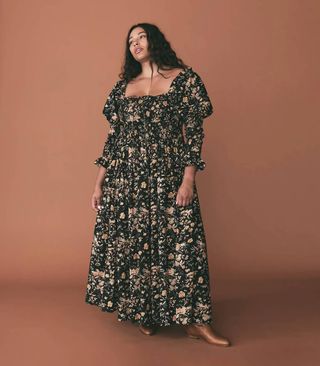 Dôen + Bijou Dress -- Navy Oak Bluffs Floral