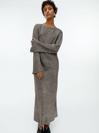 Arket + Bias-Cut Midi Dress