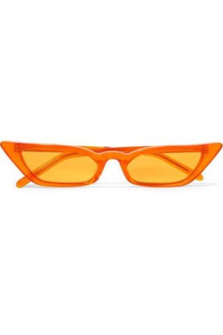 Poppy Lissiman + Le Skinny Cat-Eye Acetate Sunglasses