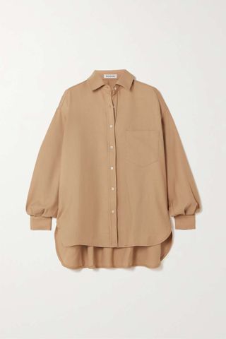 The Frankie Shop + Georgia Oversized Twill Shirt