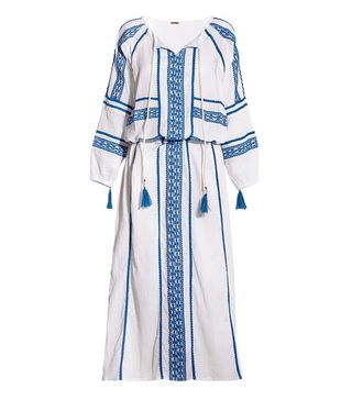 Dodo Bar Or + Embroidered Cotton-Crepon Maxi Dress $325
