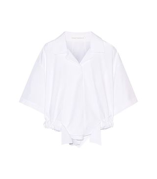 Victoria Beckham + Cropped Cotton-oplin Shirt