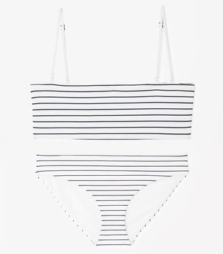 COS + Bikini Top With Striped Seams
