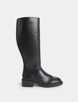 M&S Collection + Riding Flat Knee High Boots