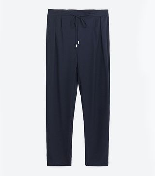 Zara + Drawstring Trousers