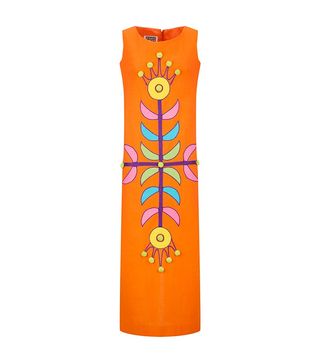 Vintage + 1960s Geometric Column Dress