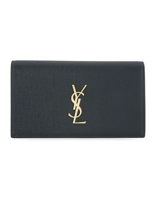 Saint Laurent + Monogramme Leather Clutch