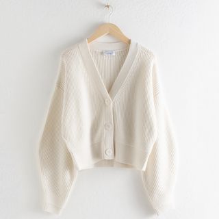 
Other Stories + Cream Cropped Cardigan